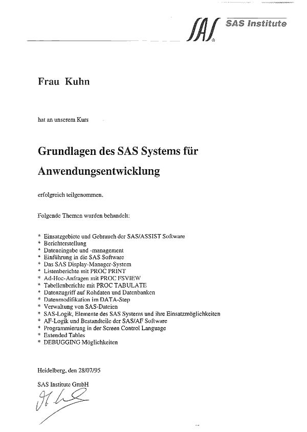 SAS Grundlagen